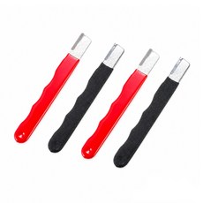 가정용 다용도 칼갈이 숫돌 미니 가위갈이 원예가위 전지가위 정원도구 연마 휴대용 수동 주방 칼갈이 칼 연마기 칼가는 도구 칼 샤프너 연마석 만능 칼갈이 정원가위 낫갈이 캠핑용 샤프, 4개, 레드 2개 블랙 2개