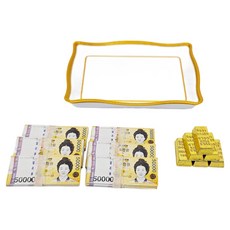 마마캣츠 골드바 지폐 미니어처 세트 노잣돈 돈다발 금괴 납골당 꾸미기 추모 장식품, 금괴 돈다발세트, 1개