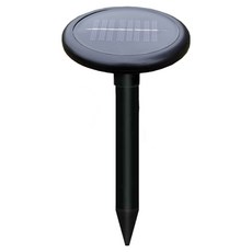 HK.sell 다가라 두더지 뱀 쥐 유해동물 태양광 퇴치기 2개 한세트, 블랙 원형