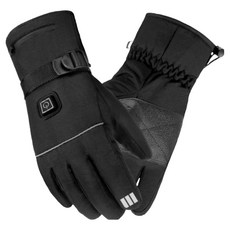 엠모터스 바로온 usb 충전식 열선 발열 장갑 6000mAh 방한 방풍 자전거 오토바이 장갑, NEW바로온 6000mAh 발열장갑-L, 1개