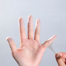 제이로이 다용도 라텍스 골무 손가락 장갑 미끄럼방지 작업 서류, 200개, 투명