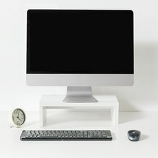 호반가구 베이직 모니터 받침대 400/600, 화이트