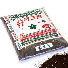 슈퍼그린 20리터 분갈이흙 조경용 상토 배양토 경량토, 1개, 20L