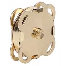 다라온 사방 메탈 자석단추 18mm 가방 똑딱이 가방부자재, 20개, 골드