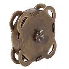 다라온 사방 메탈 자석단추 18mm 가방 똑딱이 가방부자재, 20개, 엔틱골드