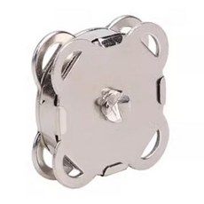 다라온 사방 메탈 자석단추 18mm 가방 똑딱이 가방부자재, 50개, 실버