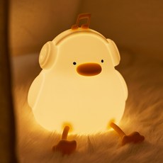 포그미 고양이 오리 강아지 판다 무드등 수유등 수면등 출산선물 분리수면 대용량 배터리, 02.무드덕(오리)