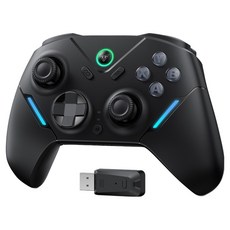 JAMJAKE 무선 게임패드 JXPro 컨트롤러 홀센서 PC 스위치 모바일 호환 저지연 조이스틱, 1개, JXPro-블랙