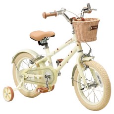 나리몽 키즈 아동 어린이 유아 네발 자전거 14인치 16인치, 베이지, 100cm, 1개