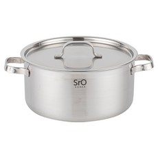 국산 SrO 통삼중 스텐 냄비 인덕션 겸용 편수 양수 전골 IH 통3중, 22양수, 1개