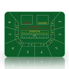 스파다 매트 텍사스 홀덤 포커 보드게임 매트, 바카라매트, 1개
