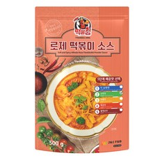 Tteokbulking 粉紅醬炒年糕調理粉包 微辣, 1包, 500g