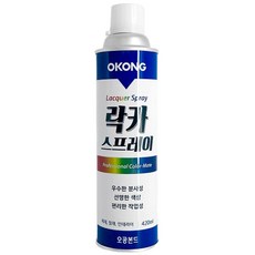 오공 페인트 도색 스프레이 락카, 316백색, 420ml, 1개