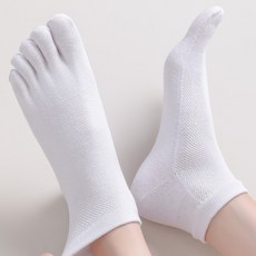 여성 여름 발가락 양말 솔솔바람 메쉬 단목 여자 발가락 양말 4결레세트
