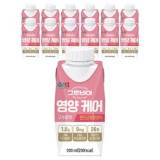 그린비아 영양케어 구수한맛 완전균형영양식, 200ml, 12개