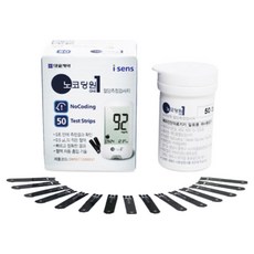 혈당검사지 대일제약 노코딩원 혈당검사지 50매입 건강보험공단 소모성재료공급 등록업체, 1개