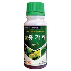 [다팜] 충가라100mL 진딧물 온실가루이 뿌리파리 노린재 톡톡이 담배나방 애벌레 청벌레 깍지 벼룩잎 배추 벌레 퇴치 고추 토양 화분 장미 강력 마트린 퇴치제 약 농약 살충제 아님, 1개, 100ml