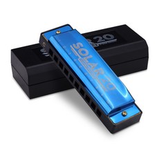 BUZOO 입문용 학습용 하모니카 10홀 하모니카 c키 10홀, 1개, 푸른 색