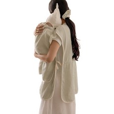 [오보기]엄마 턱받이 엄마 침받이 트림패드 수유가리개 앞치마, 시그니처 그린비, 1세트, 1개입 시그니처 그린비, 1세트, 1개입