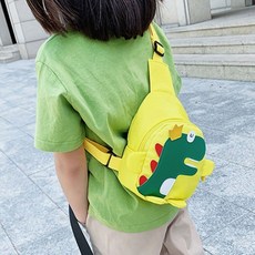 키즈 슬링백 크로스백 어린이 초등 학생 핸드폰 가방 힙색 유아 아동 선물 공룡 체크 스마일