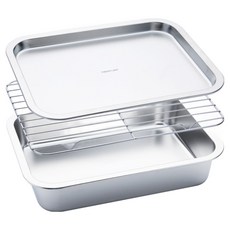 네오플램 무연마제 스텐 304 밧드 32cm 3종세트, 1세트, 스텐밧드+트레이+채망 × 3종