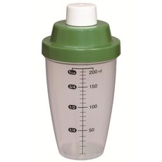 코쿠보 쉐이커 휴대용 파우더통 쉐이크통 눈금 물통, 1개, 200ml, 그린