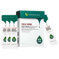 Farm stay 植物莊園 積雪草夜間護理晚安面膜 4ml, 20片, 4盒