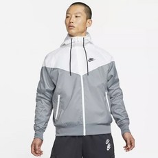 [국내 백화점]나이키 우븐 윈드러너 등산 러닝 스포츠 바람막이 자켓 그레이