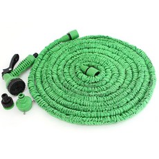 쿨로하 매직호스 22.5m 세차호스 베란도 호스 정원 물호스 청소 고압 멀티, 그린