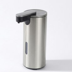 스테인리스 자동 비접촉 손세정액 디스펜서 330ml 적외선 센서 주방세제 욕실세제 다용도 세제통 손세정기, 실버, 1개