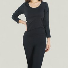 그레나 고탄력 여성 골지 면 모달 내복 내의 히트텍 상하의 세트 1+1