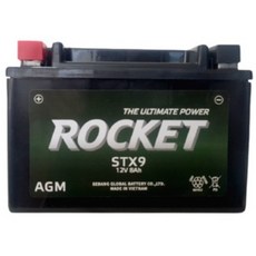 로케트 STX9 최신품 12V8A 포르테 시티에이스2 CA110 보이져 GTS125 EVO 버그만 올코트 맥퀴엄 AGM배터리, 1개