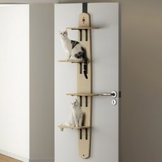 DING DONG PET 貓咪門掛式貓抓板貓跳臺, 混合顏色, 1個