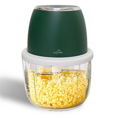 쿠팸-M2 무선 전동 마늘 다지기 야채 이유식 멀티 만능 다지기 강화유리 6중날 350ml, 1개, 초록색