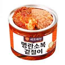 셰프애찬 당일생산 갓 담근 아삭한 감칠맛 국산 백명란 겉절이 명란소복겉절이, 1개, 500g