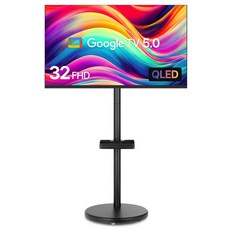 무빙큐빅스 블랙에디션 32인치 FHD QLED 삼탠바이미 퍼스트 셋트 이동식 스마트TV 삼텐바이미 중소바이미, 고객직접설치, 스탠드형, GAT321FHDQ, 81cm(32인치)