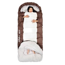 한타오 겨울 침낭 초대형공간 침낭 손 신축 자유, 2.8KG-슈퍼 두께, 1개