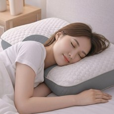 마이슬립 일자목 숙면 경추베개, 1개, 화이트