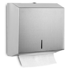 바이챈스 사각 핸드타올 케이스 페이퍼타올 디스펜서 무광 스테인레스, 1개, 스텐중형실버