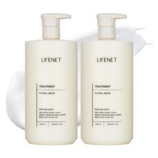 LIFENET 香氛護髮乳 花麝香, 1L, 2瓶