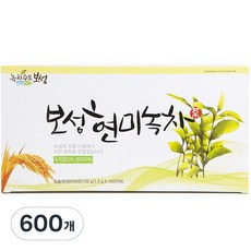 녹차수도보성 현미녹차 티백, 1.5g, 100개입, 6개