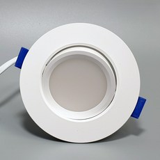 룩스램 3인치 다운라이트 7W 직회전 매입등 COB타입 확산형 플리커프리 안정기일체형 안정기불필요, 확산 타입, 주백색, 1개