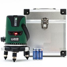 나리온 5라인 레드 레이저레벨기 레이져레벨기 수평기 수평계 풀세트, 1개