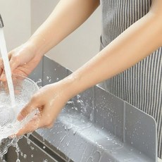 포텔리 초진공흡착 싱크대물막이 씽크대물막이 싱크대가림막 9cm, 1개, 소프트 그레이