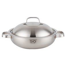 국산 SrO 통삼중 스텐 냄비 인덕션 겸용 편수 양수 전골 IH 통3중, 28궁중 파티웍, 1개