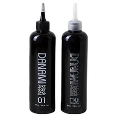향기좋은 무알카리 다나미 블랙 펌제 1제+2제 파마약 600ml, 3개