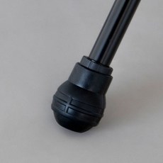 스킨핏 캠핑체어 야전침대 풋커버 일체형 볼캡, 1개, 블랙 15mm