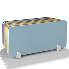 홈앤힐링 두꺼운 사무실 책상 칸막이 소음차단 데스크 파티션 18T, 스카이블루 60x30