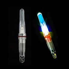 LED 수중집어등 갈치 줄보기 미니 전자 케미 라이트 배터리포함 999피싱, 1개, 멀티, 점멸