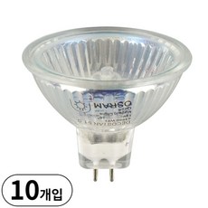 [묶음] 오스람 할로겐전구 mr16 50W 전구색 gu5.3 44870 WFL, 10개